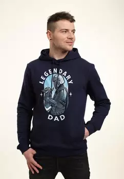 Толстовка с капюшоном STAR WARS: THE MANDALORIAN LEGENDARY DAD Star Wars, темно-синий