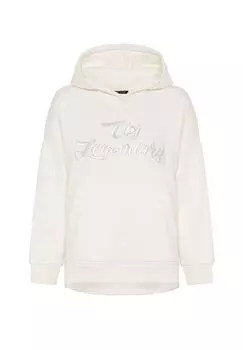 Толстовка с капюшоном, стильный образ CIPO & BAXX, экрю