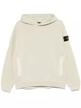 Толстовка с капюшоном Stone Island Compass-badge, нейтральный