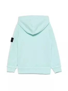 Толстовка с капюшоном Stone Island Junior Compass-badge, синий