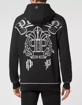 Толстовка с капюшоном Stones Gothic Plein Philipp Plein, черный