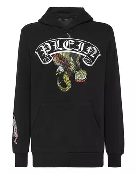 Толстовка с капюшоном Stones Gothic Plein Philipp Plein, черный