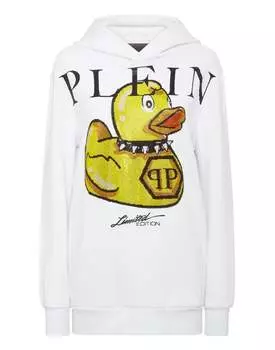 Толстовка с капюшоном Stones PP Duck PHILIPP PLEIN, белый