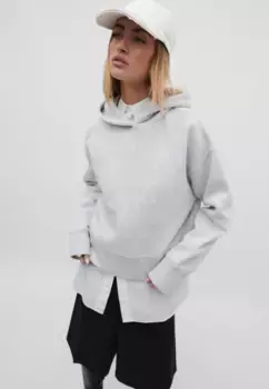 Толстовка с капюшоном Stradivarius, серый