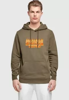 Толстовка с капюшоном STRANGER THINGS FIRE ABSOLUTE CULT, оливковый