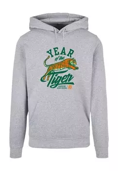 Толстовка с капюшоном STRANGER THINGS HAWKINS YEAR OF THE TIGER 86 ABSOLUTE CULT, светло-серый