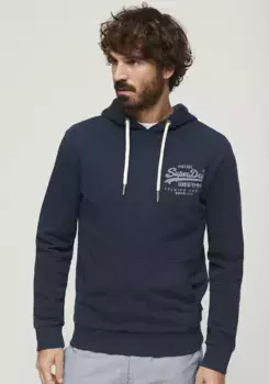 Толстовка с капюшоном Superdry "CLASSIC VL HERITAGE CHEST HOOD", цвет Eclipse Navy