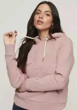 Толстовка с капюшоном Superdry "EMBOSSED VL HOODIE", цвет Vintage Blush Pink