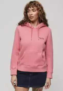 Толстовка с капюшоном Superdry "ESSENTIAL LOGO HOODIE", розовый