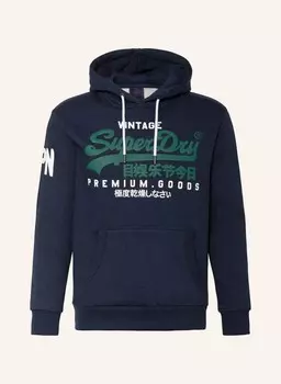 Толстовка с капюшоном Superdry, синий