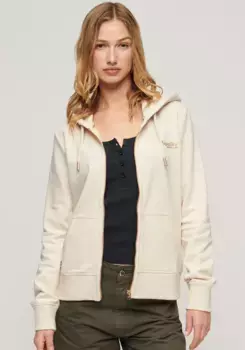 Толстовка с капюшоном Superdry "SU-ESSENTIAL LOGO ZIPHOOD UB", цвет Light Oat Marl