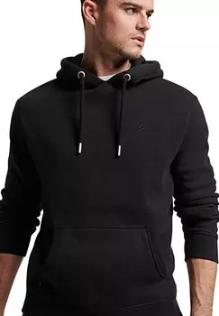 Толстовка с капюшоном Superdry Vintage Logo Emb, черный