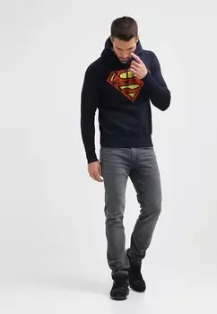 Толстовка с капюшоном SUPERMAN LOGOSHIRT, темно-синий
