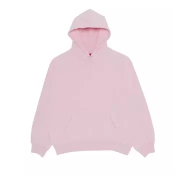 Толстовка с капюшоном Supreme из атласной аппликации, Светло-розовый