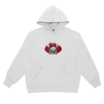 Толстовка с капюшоном Supreme Vampire Boy, Пепельно-серый