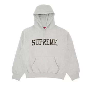 Толстовка с капюшоном Supreme Varsity Heather Grey