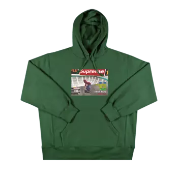 Толстовка с капюшоном Supreme x Thrasher, цвет Зеленый