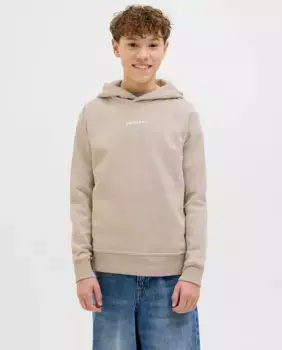 Толстовка с капюшоном свободного кроя для мальчиков Jack & Jones, бежевый