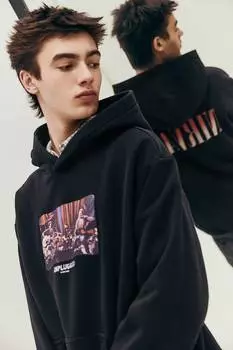 Толстовка с капюшоном свободного покроя H&M, мультиколор
