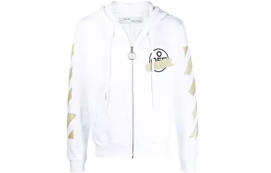Толстовка с капюшоном Tape Diag Arrows на молнии Off-White