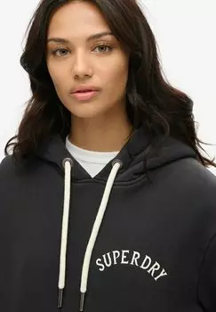 Толстовка с капюшоном TATTOO GRAPHIC Superdry, черный
