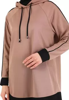 Толстовка с капюшоном TAVIN Modanisa, коричневый