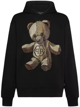 Толстовка с капюшоном Тедди Philipp Plein, черный