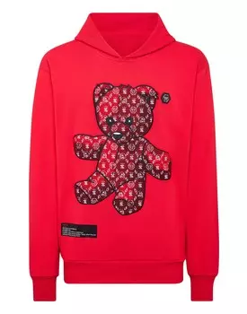 Толстовка с капюшоном Teddy Bear Philipp Plein, красный