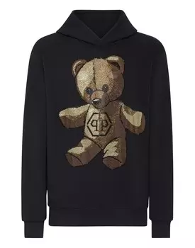 Толстовка с капюшоном Teddy Bear Philipp Plein, черный