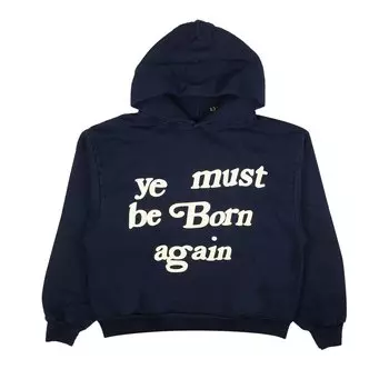 Толстовка с капюшоном Темно-синий с капюшоном Блошиный рынок кактусов Born Again