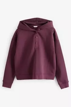 Толстовка с капюшоном Thalia с кнопками и отделкой из чистого материала Hush, красный