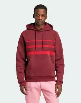 Толстовка с капюшоном «The First» бордового цвета adidas Originals