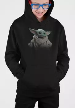 Толстовка с капюшоном THE MANDALORIAN CHILD FADE Star Wars, черный