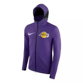 Толстовка с капюшоном therma flex showtime nba lakers куртка с капюшоном фиолетовая Nike, фиолетовый