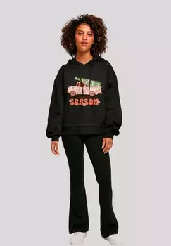Толстовка с капюшоном TIS THE SEASON WEIHNACHTEN DRIVIN HOME F4NT4STIC, черный
