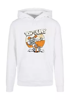 Толстовка с капюшоном TOM AND JERRY BASEBALL ABSOLUTE CULT, белый