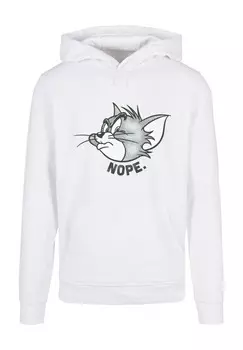 Толстовка с капюшоном TOM AND JERRY NOPE ABSOLUTE CULT, белый