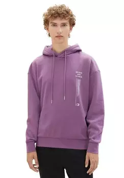 Толстовка с капюшоном Tom Tailor, цвет Dusty Grape