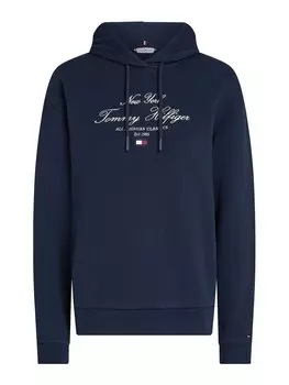 Толстовка с капюшоном TOMMY HILFIGER Sweatshirt, темно-синий