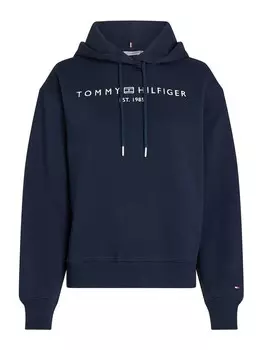 Толстовка с капюшоном TOMMY HILFIGER Sweatshirt, темно-синий