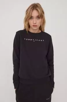 Толстовка с капюшоном Tommy Jeans, черный
