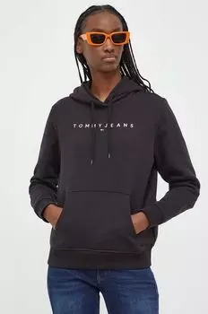 Толстовка с капюшоном Tommy Jeans, черный