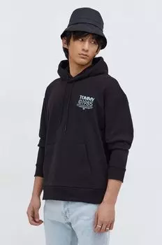 Толстовка с капюшоном Tommy Jeans, черный