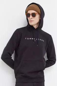 Толстовка с капюшоном Tommy Jeans, черный
