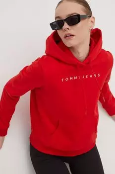 Толстовка с капюшоном Tommy Jeans, красный