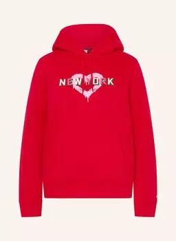 Толстовка с капюшоном Tommy Jeans, красный