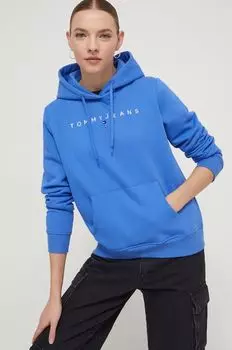 Толстовка с капюшоном Tommy Jeans, синий
