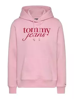 Толстовка с капюшоном Tommy Jeans Sweatshirt ESS, розовый