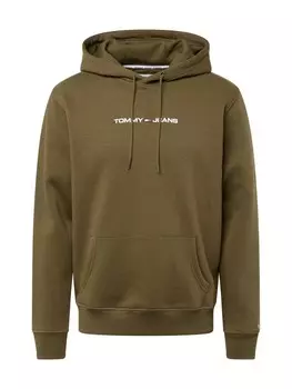 Толстовка с капюшоном Tommy Jeans Sweatshirt, оливковый