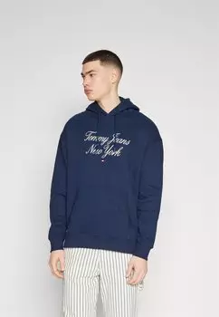 Толстовка с капюшоном Tommy Jeans, темно-синий
